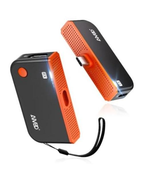 Wireless HDMI Extender, USB-C Transmitter and Receiver, 328FT 1TX+1RX Orange