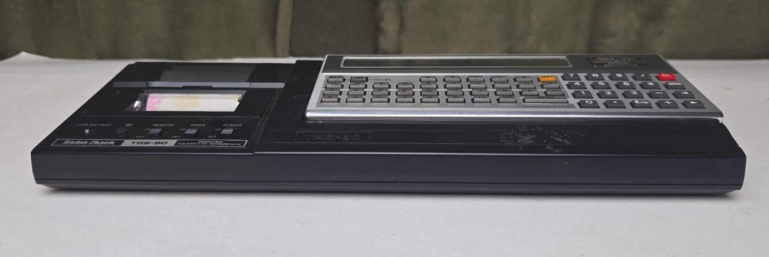 Retro Tandy TRS-80 Pocket Computer W/Printer Cassette Interface - BAD SCREEN