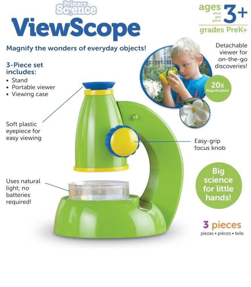 NEW Learning Resources Primary Science ViewScope 3-piece Set #LER2760