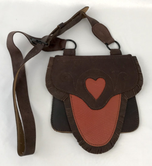 Beaver Tail Hunting Pouch with Heart Motif