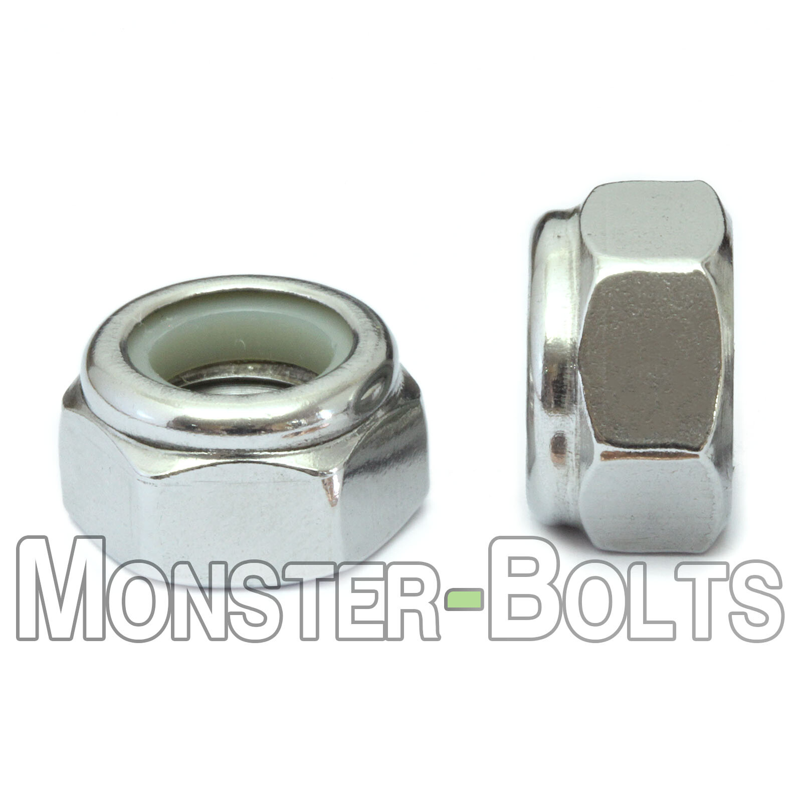 5/16"-24  Stainless Steel Nylon Insert Hex Lock Nut SAE, UNF Fine, A2 / 18-8