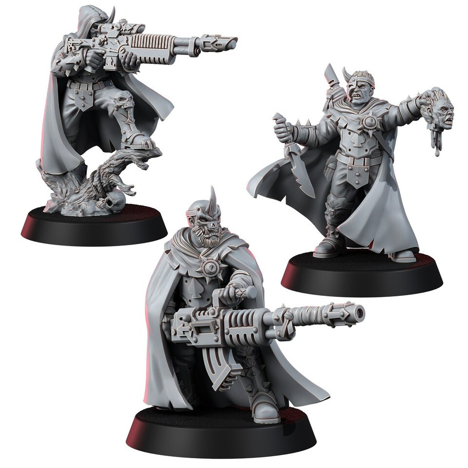 Chaos Renegades of Pain Grants Spades Aces - Wargames Exclusive 28mm Miniature