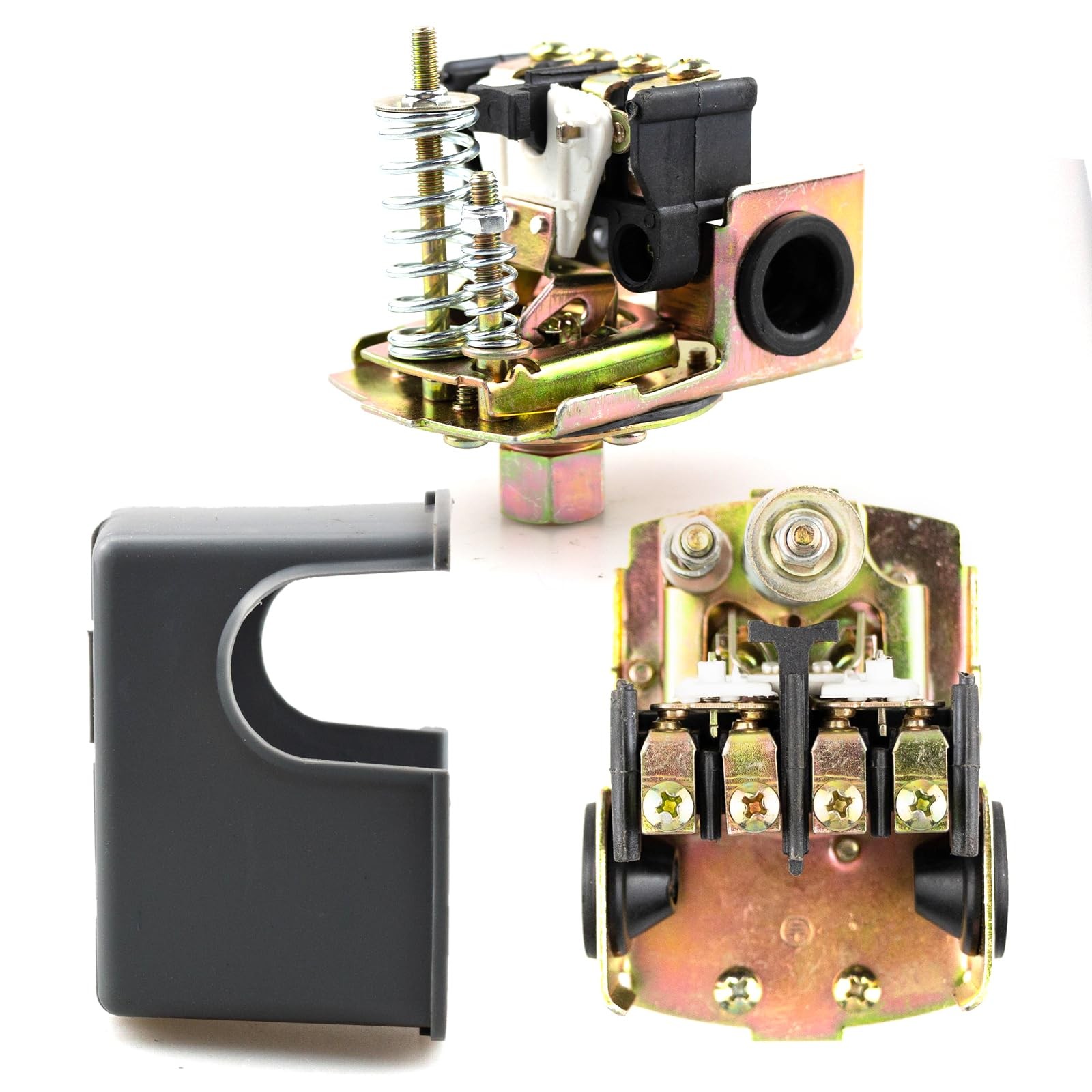 2 Pack Pressure Switch for Well Pump, Adjustable Differential 1/4Npt Internal Th