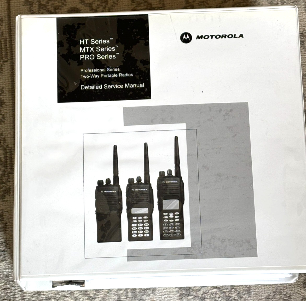 Motorola HT, MTX, PRO SERIES Two-way Radios Detailed Service Manual - Excellent