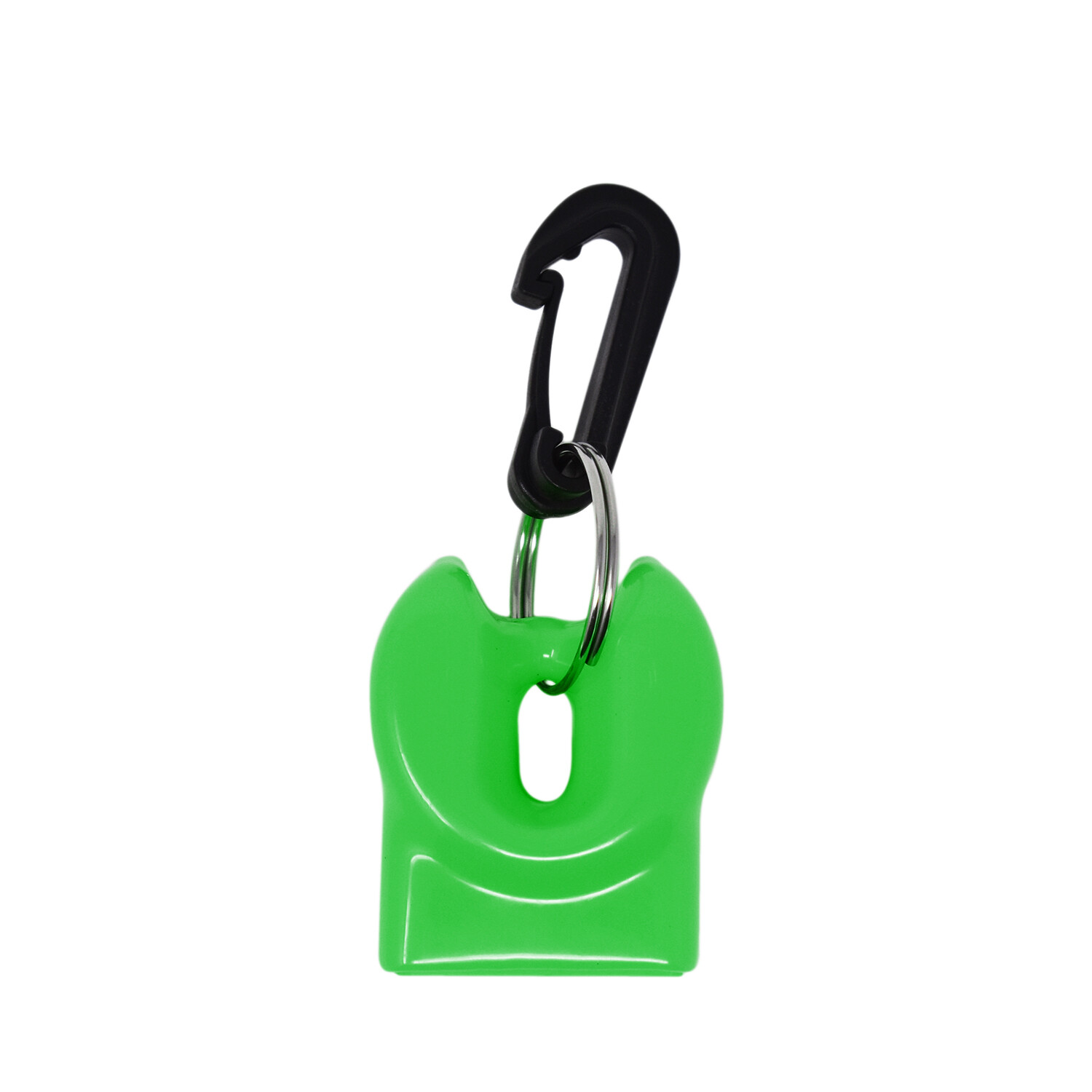 Scuba Diving Mouthpiece Cover w/ Clip, Neon Green