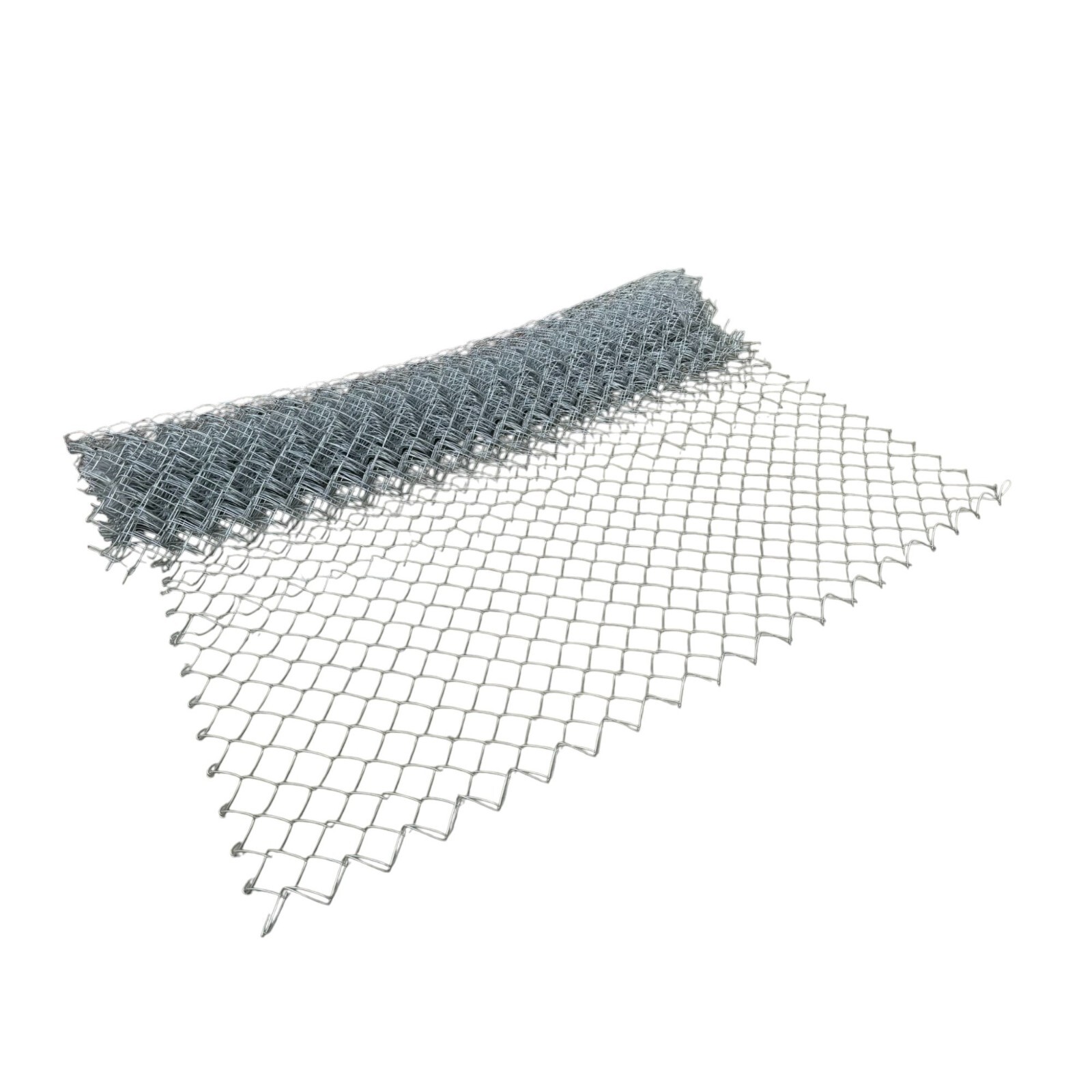 Sandbaggy 6 ft x 50 ft Galvanized Chain Link Fence Roll - 11.5 Ga Steel (4 Roll)