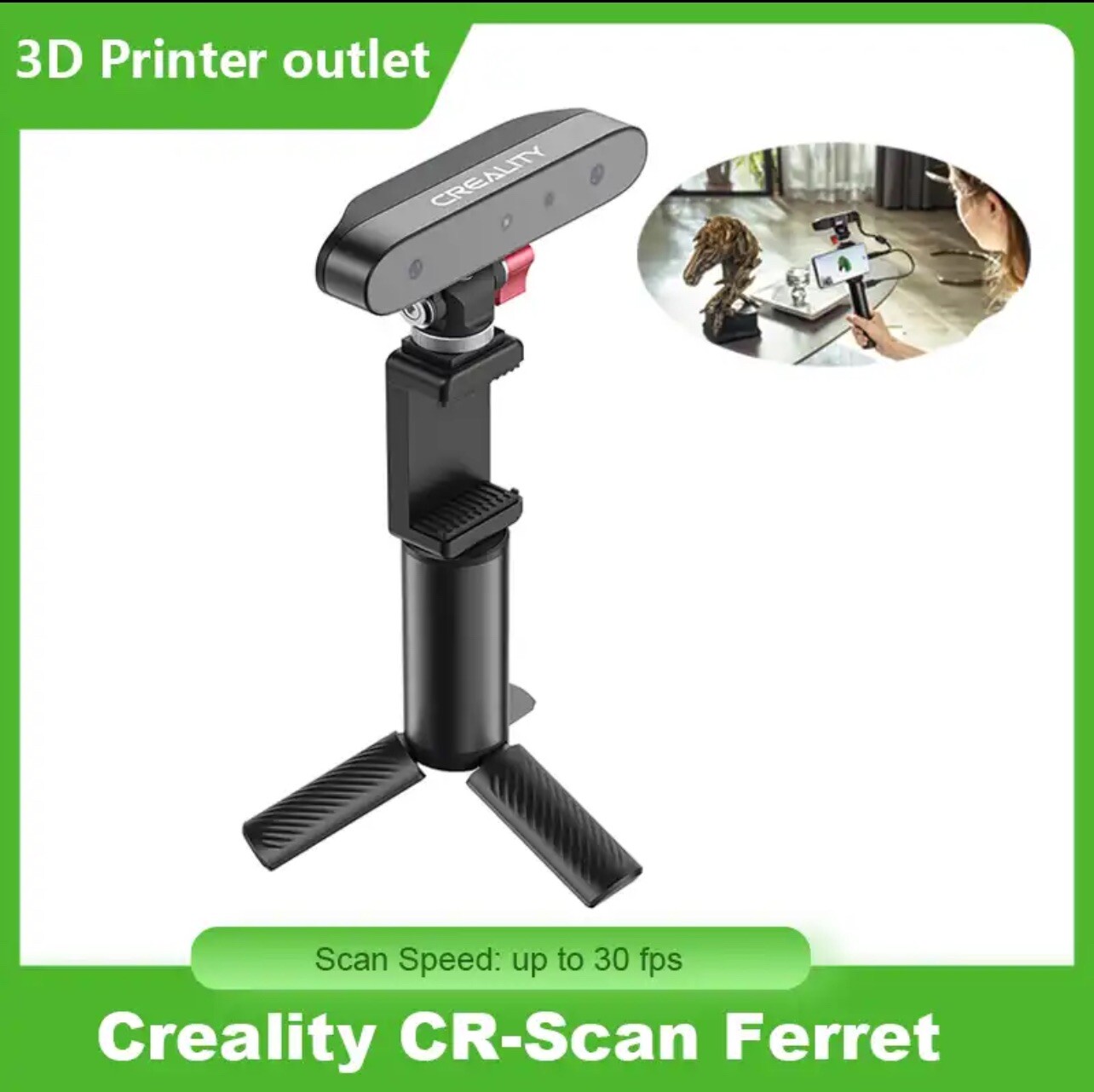 Creality CR-Scan Ferret Pro Portable Handheld 3D Scanner Anti-shake Tracking