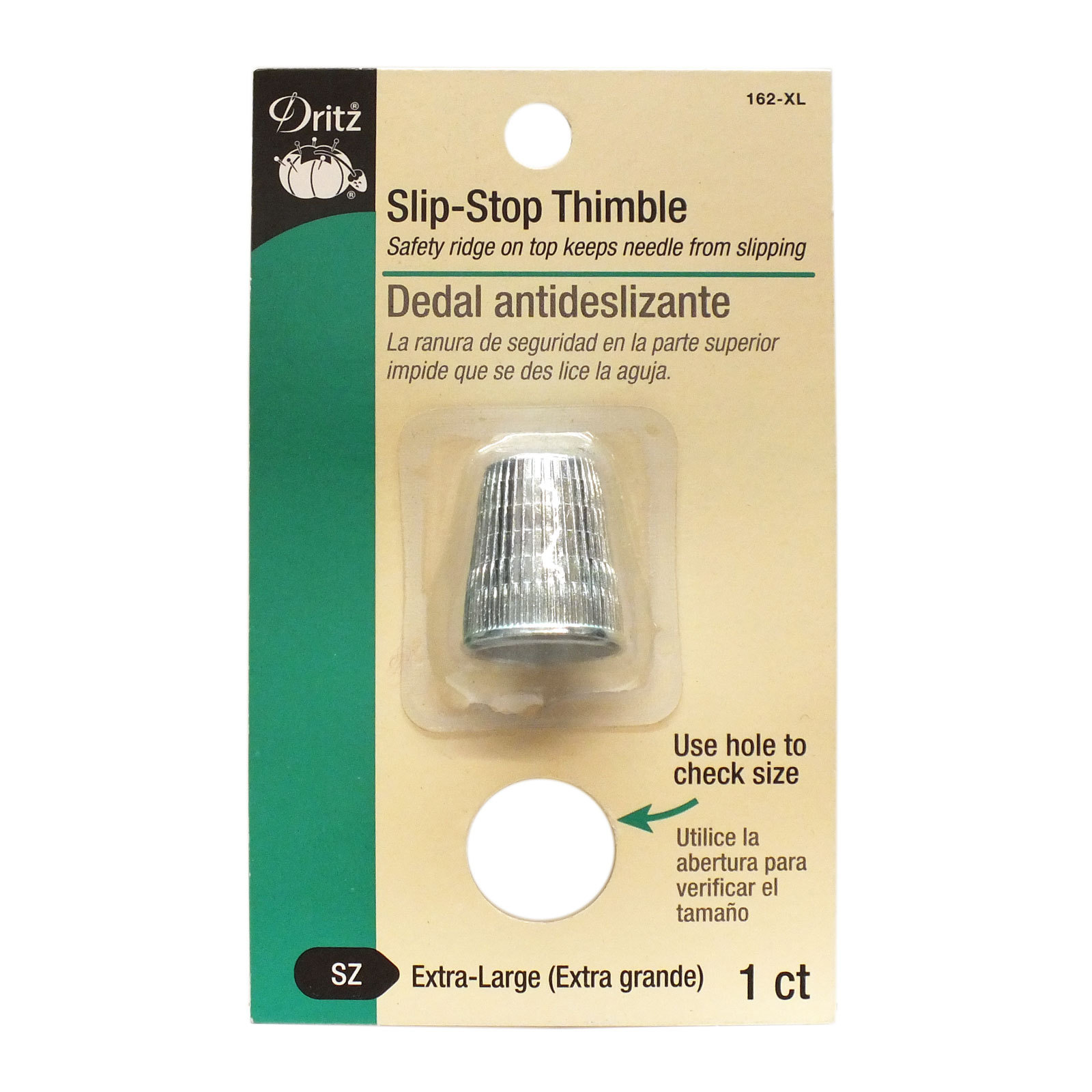 Dritz Slip Stop Thimble, Size Extra Large, Fast Shipping