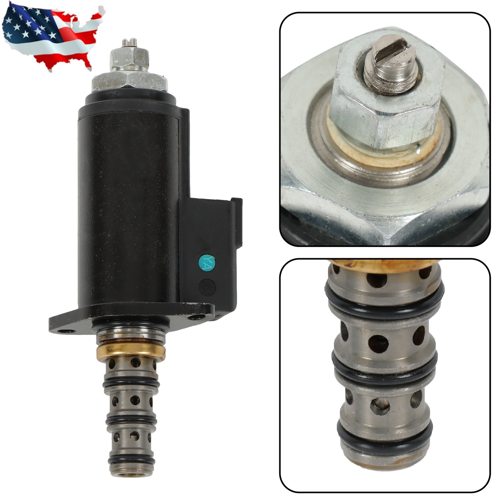 Rotary Solenoid Valve 121-1490 1211490 For Caterpillar E320 325B C7 C9 Excavator