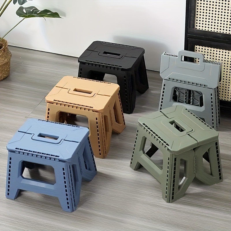 Heavy Duty Portable Thickened Folding Plastic Indoor Camping Lightweight Seat
