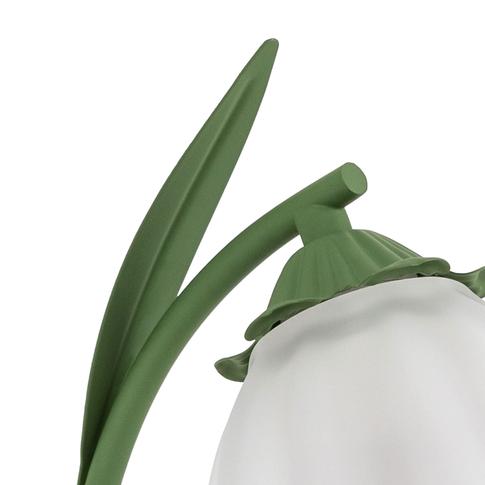 Flower Shape Glass Table Lamp Bedside Desk Light Fixture Green Reading Lamp...