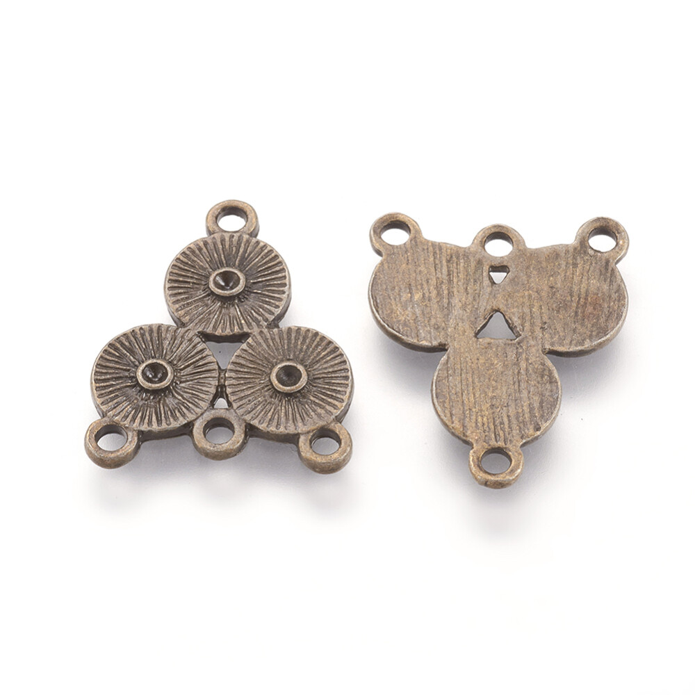 2 Chandelier Earring Findings Antiqued Bronze Connector Jewelry Pendants