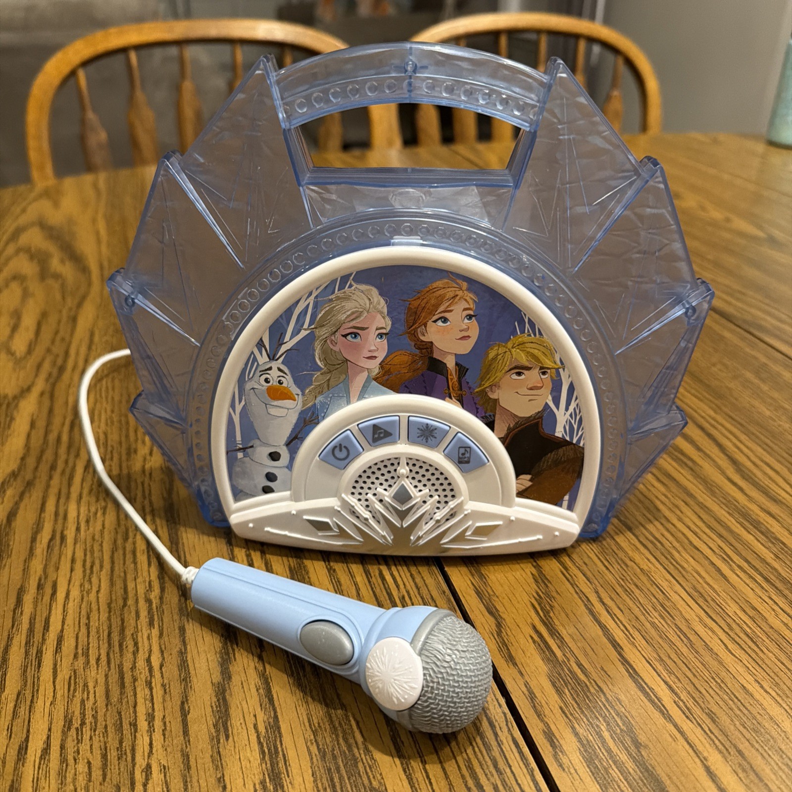 DISNEY FROZEN 2 SING A LONG BOOMBOX w/MICROPHONE & LIGHTSHOW/MISIC & TALKING