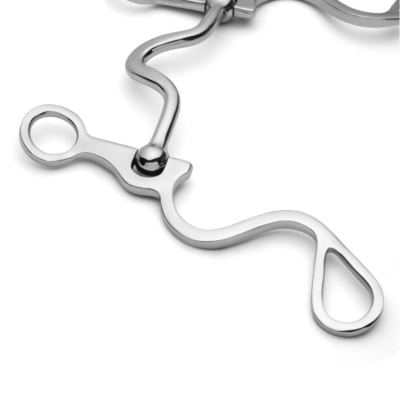 Showman Long S Shank Bit w/ Smooth Low Port
