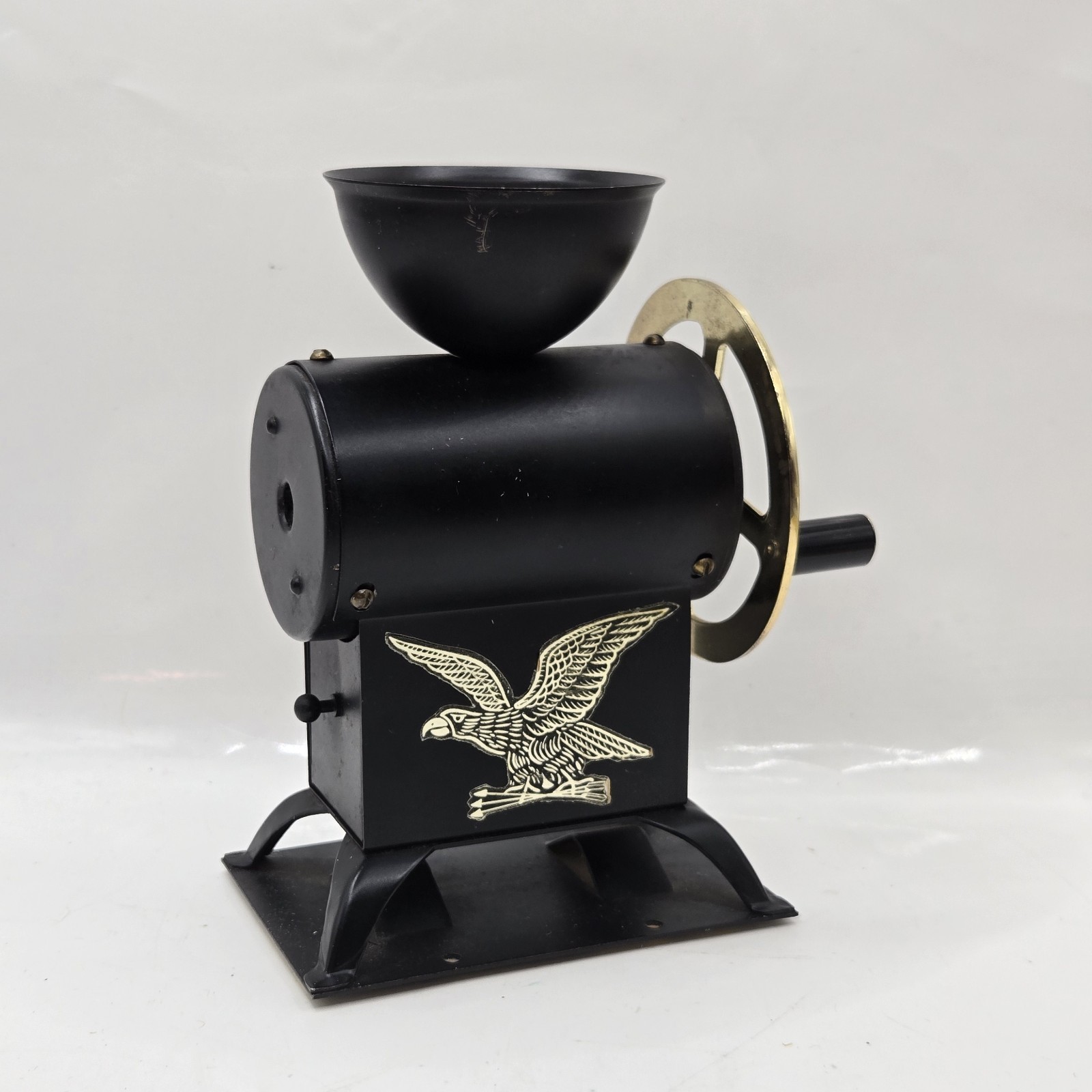 VTG Retro Metal Black Golden Eagle/ Antique Style Desktop Pencil Sharpener Tilso