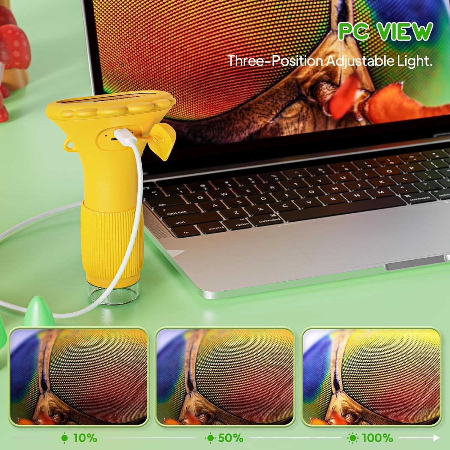 Interactive 1000X Microscope for Kids - Engage & Inspire Curious Minds Ages 3-12