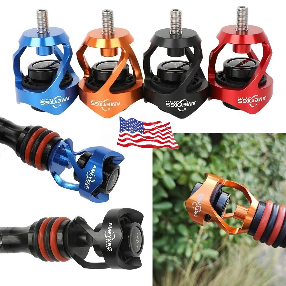 Archery Bow Stabilizer Damper Ball Balance Bar Harmonic Riser Shock Absorber US