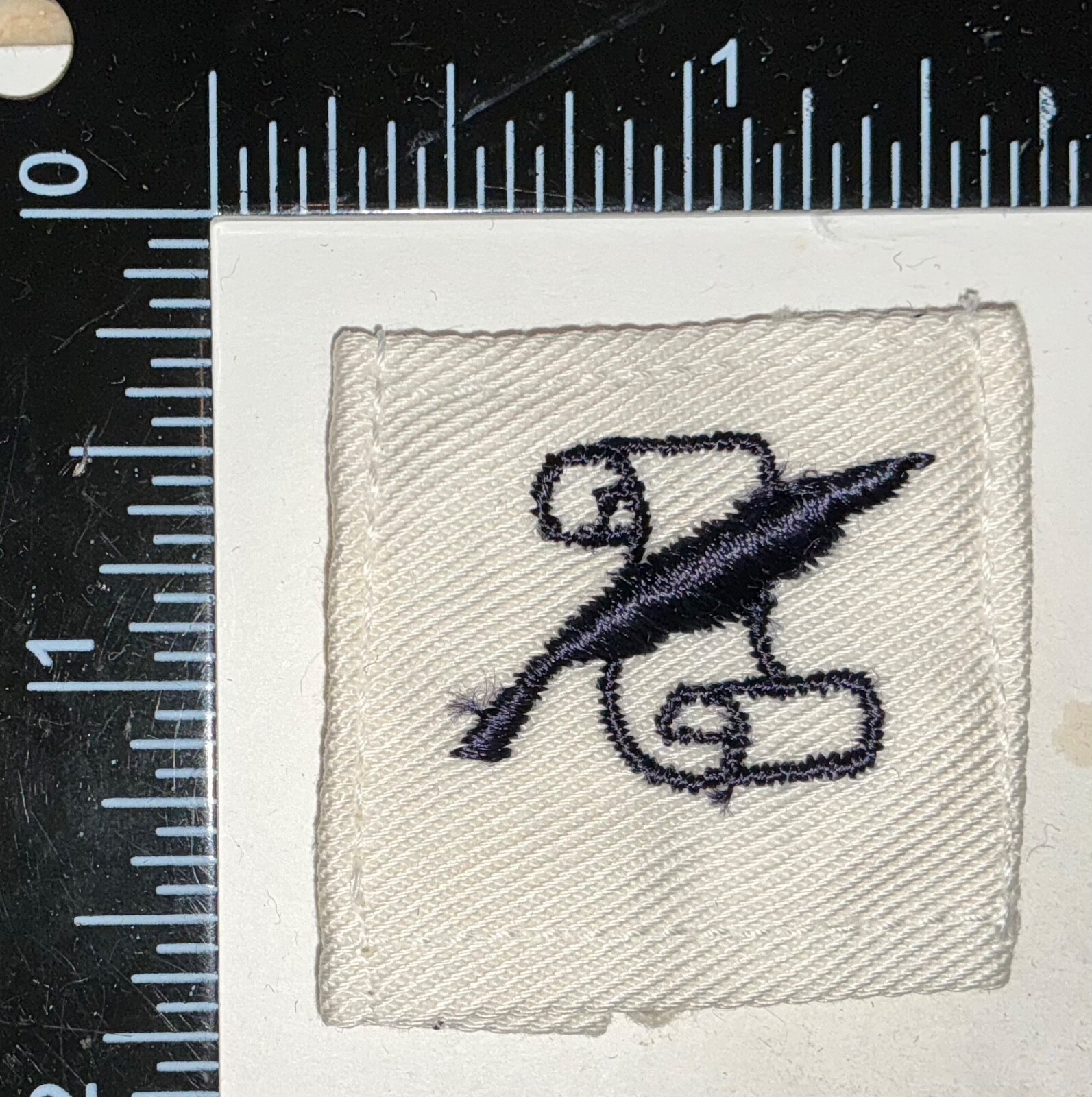 USN US Navy Journalist Striker Distinguishing Mark Patch Rate WHITE TWILL