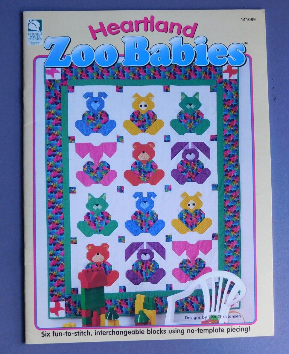 Heartland Zoo Babies: Animal Quilt pattern - House of White Birches #141089