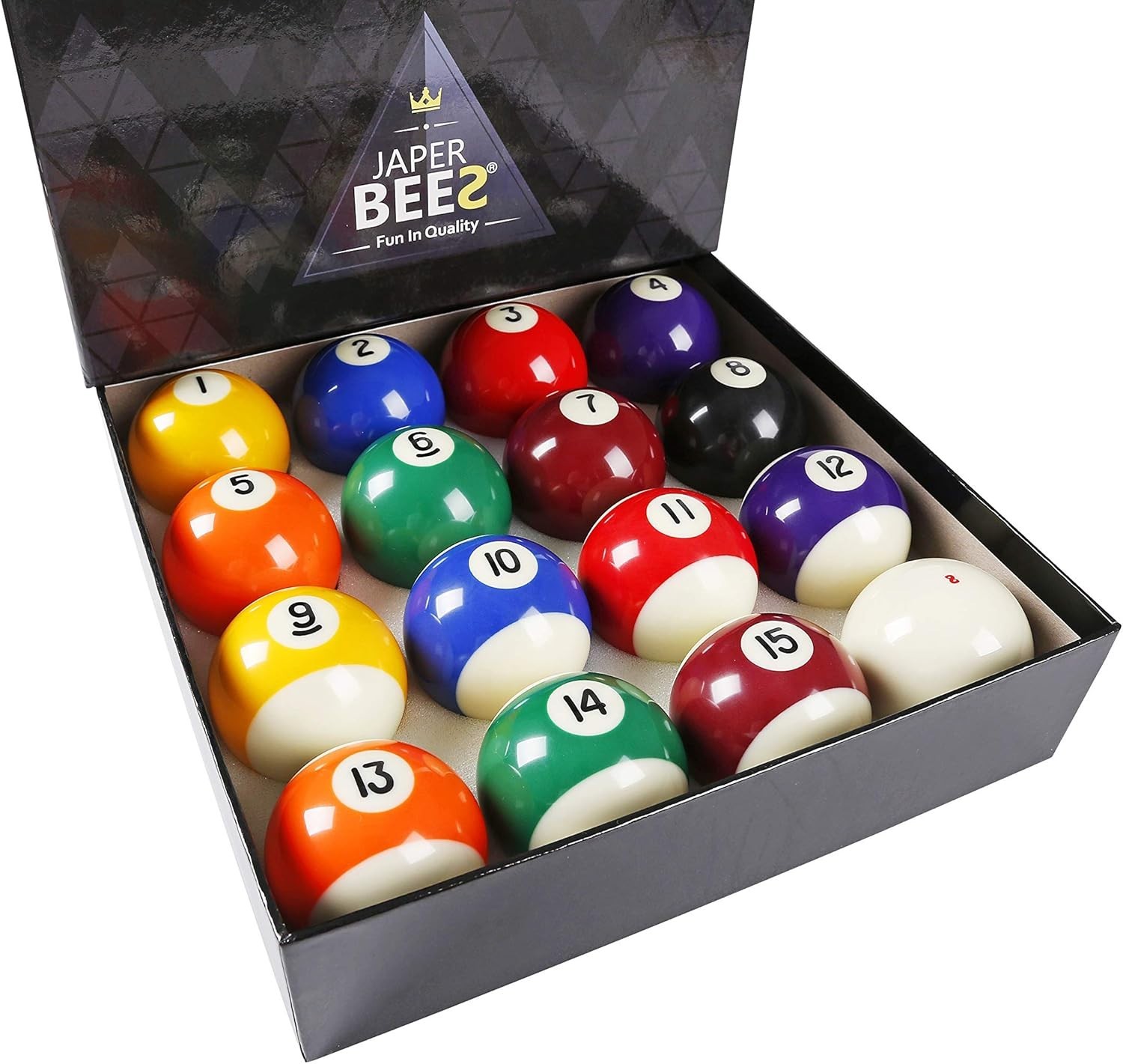 Multicolor Billiard Balls - Complete Set with Quality Assurance Guarantee