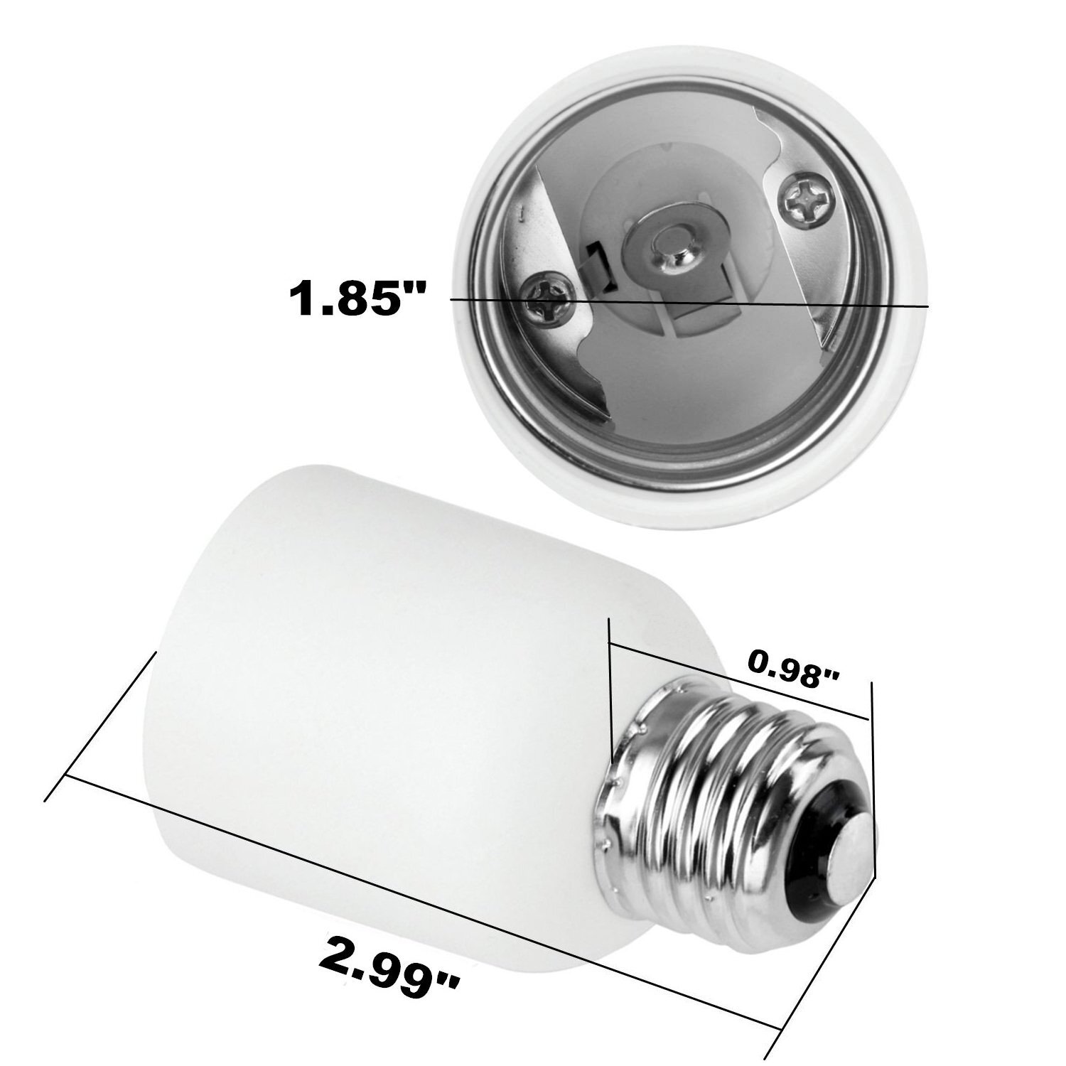 E26 to E39 Medium Screw to Mogul Socket Light Bulb Floor Lamp Adapter Converter