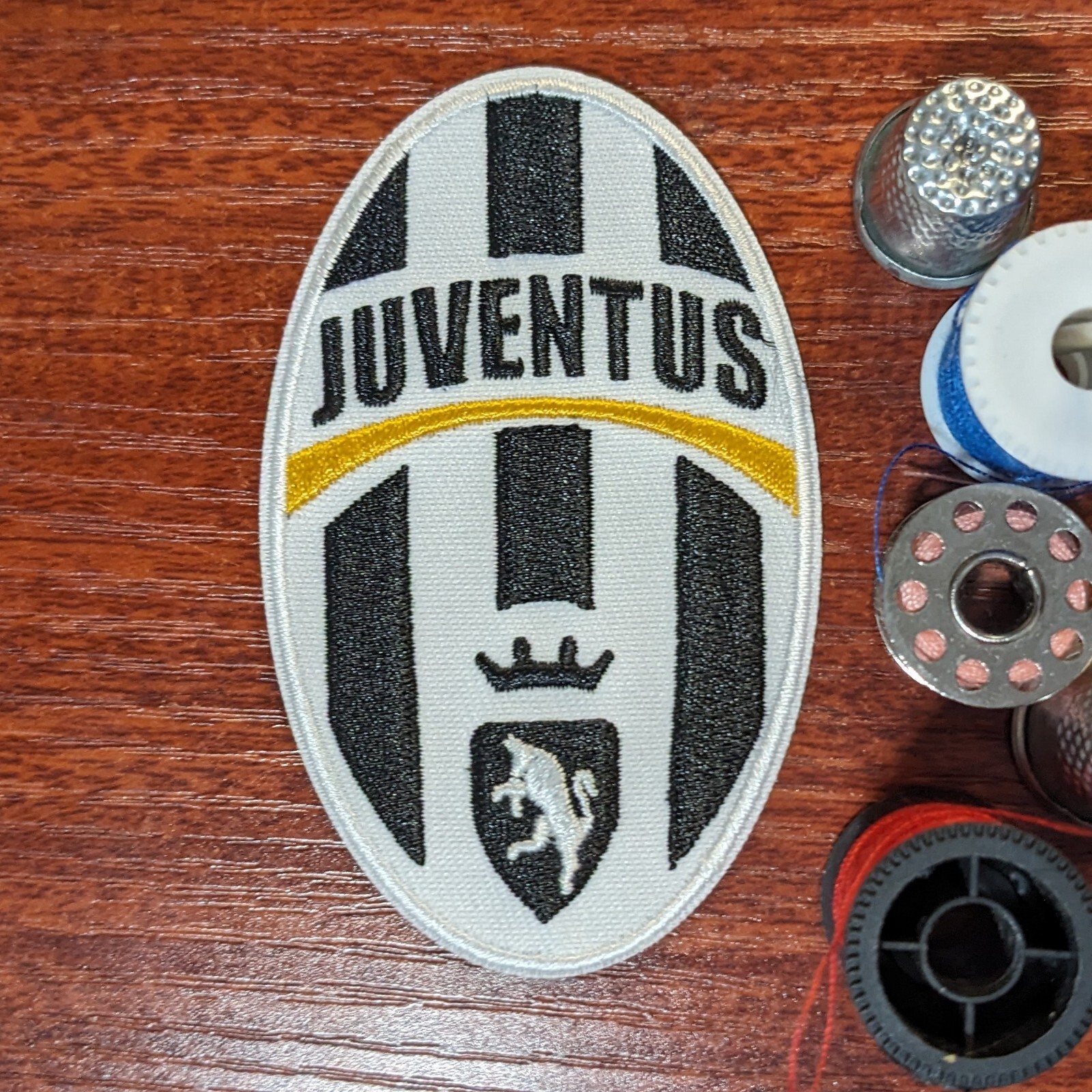 Juventus Patch Juve Futbol Club Jeve Serie A Italy Embroidered Iron On 3.5x2.25"