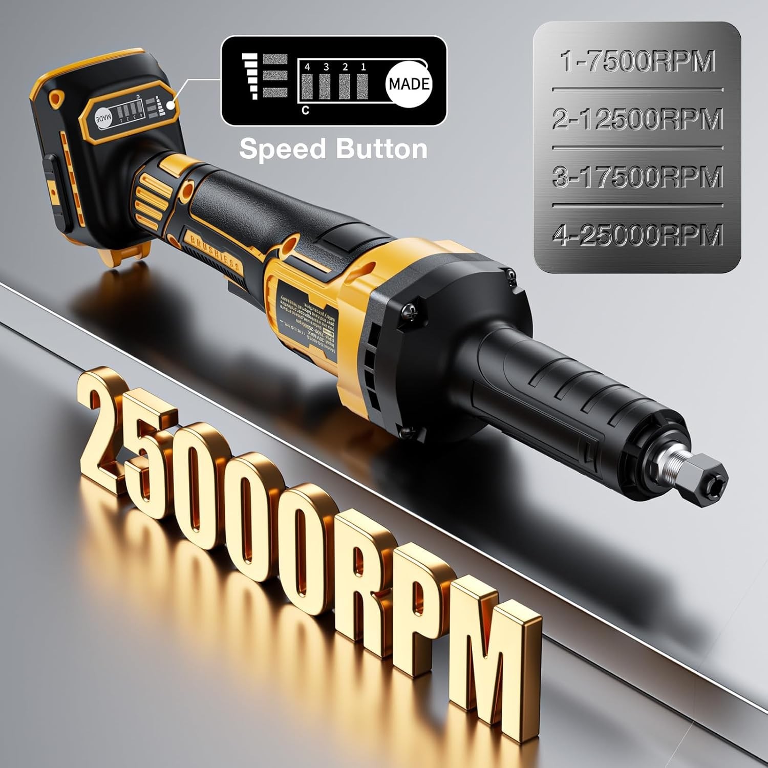 Die Grinder Compatible with Dewalt 20V MAX Battery, Cordless Die Grinder