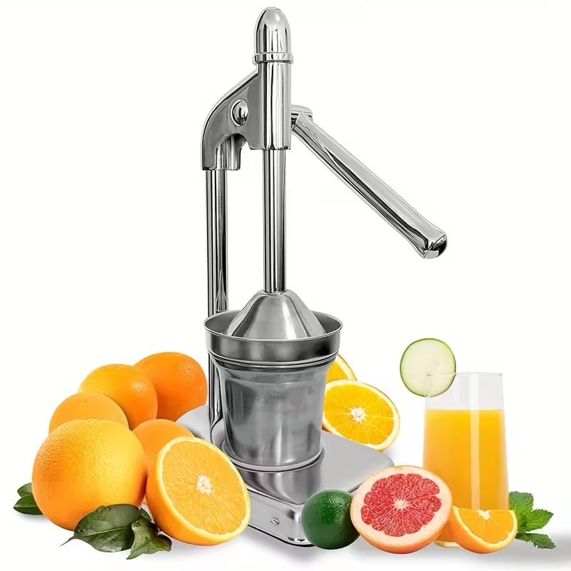 Hand Operated Stainless Steel Citrus Juicer for Oranges and Lemons