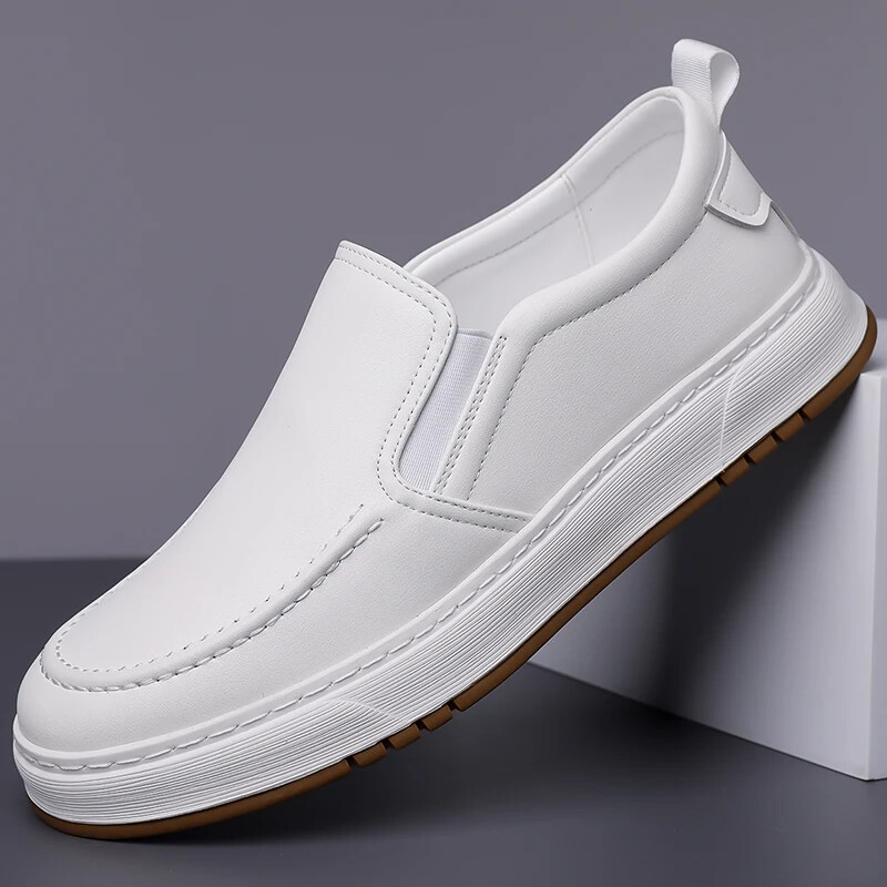Men's Handmade Leather Shoes Outdoor Loafers Comfortable Casual Walking Shoes