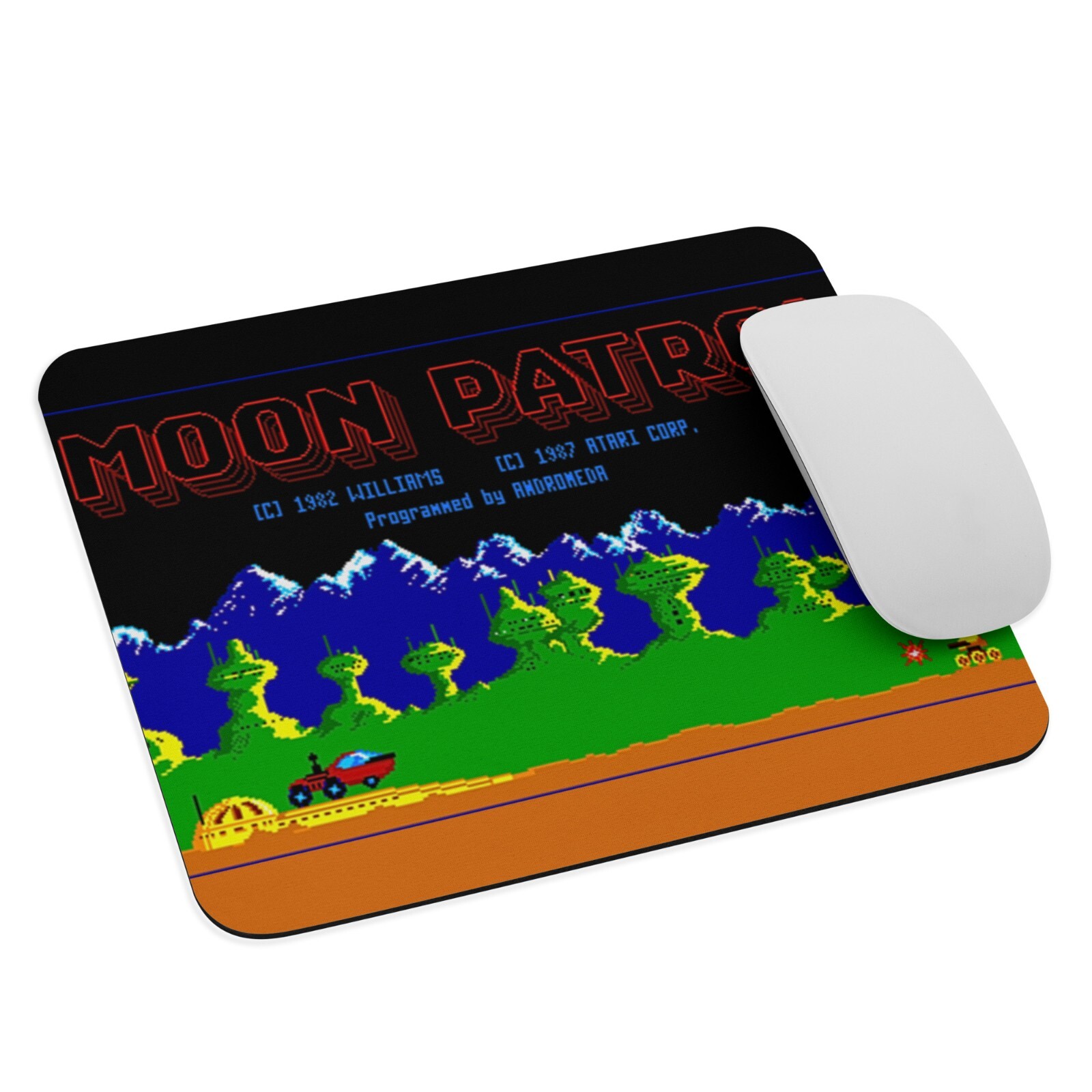Moon Patrol ATARI  - Mouse Pad NEW 9.5" x 7.75" Non Slip Gaming Laptop PC.