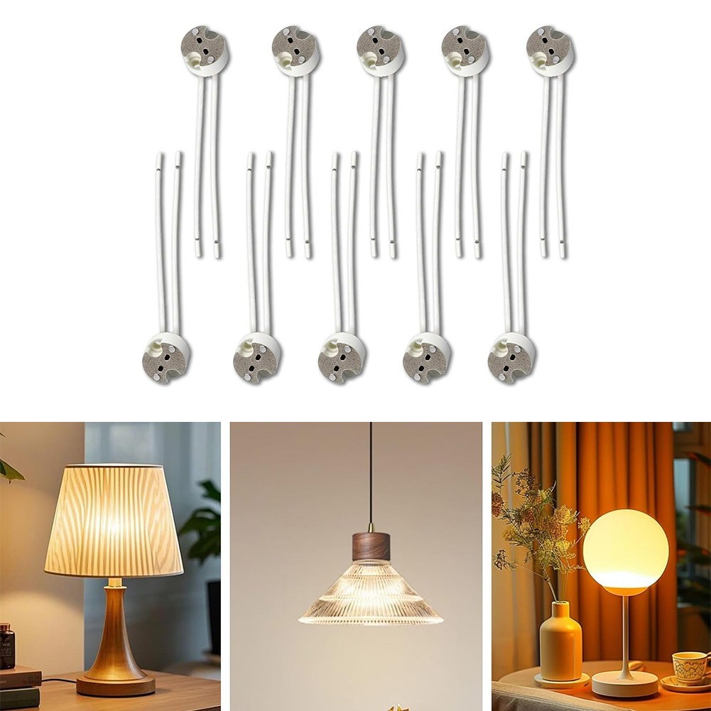 GU5.3 Socket Pack 10pcs MR16 Lamp Holder For 12V LED Halogen Compatible