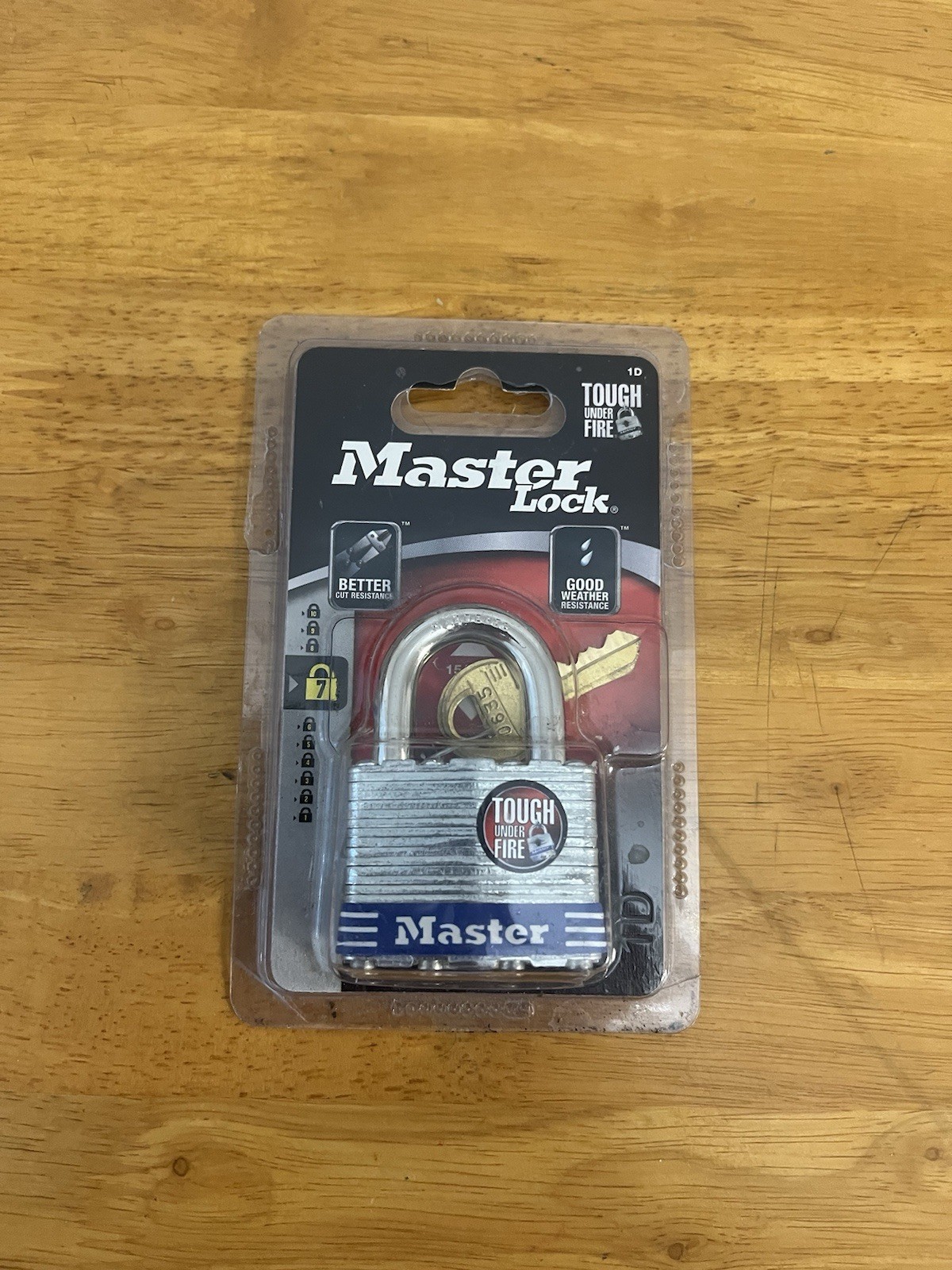 Master Lock 1D Steel Padlock 1-3/4" Wide