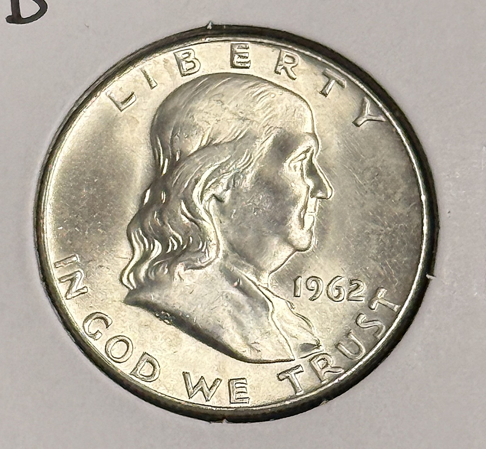 1962-D Franklin Half Dollar, Choice Uncirculated. (21798)