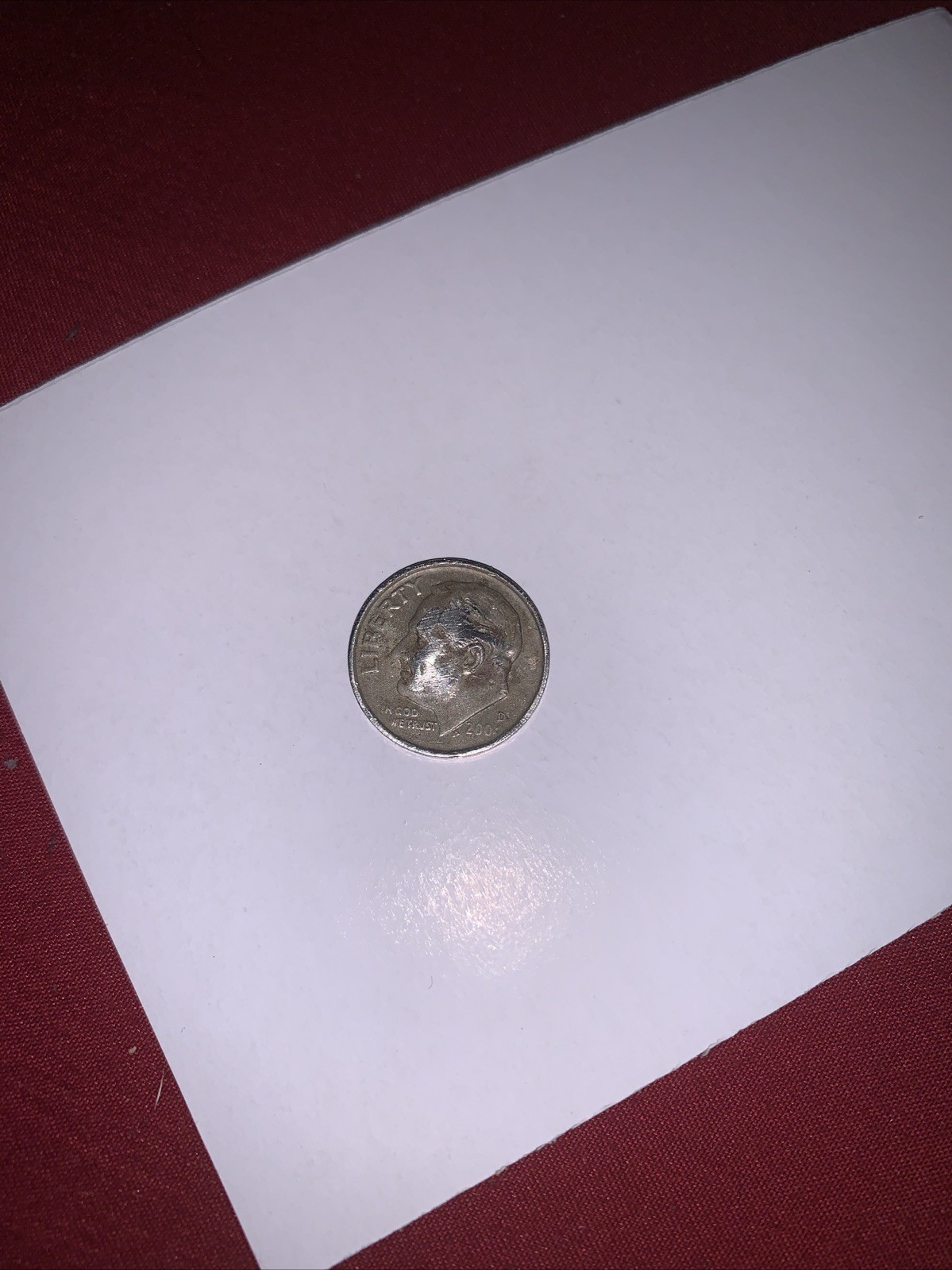 2006 D Mint Dime Reeding Error