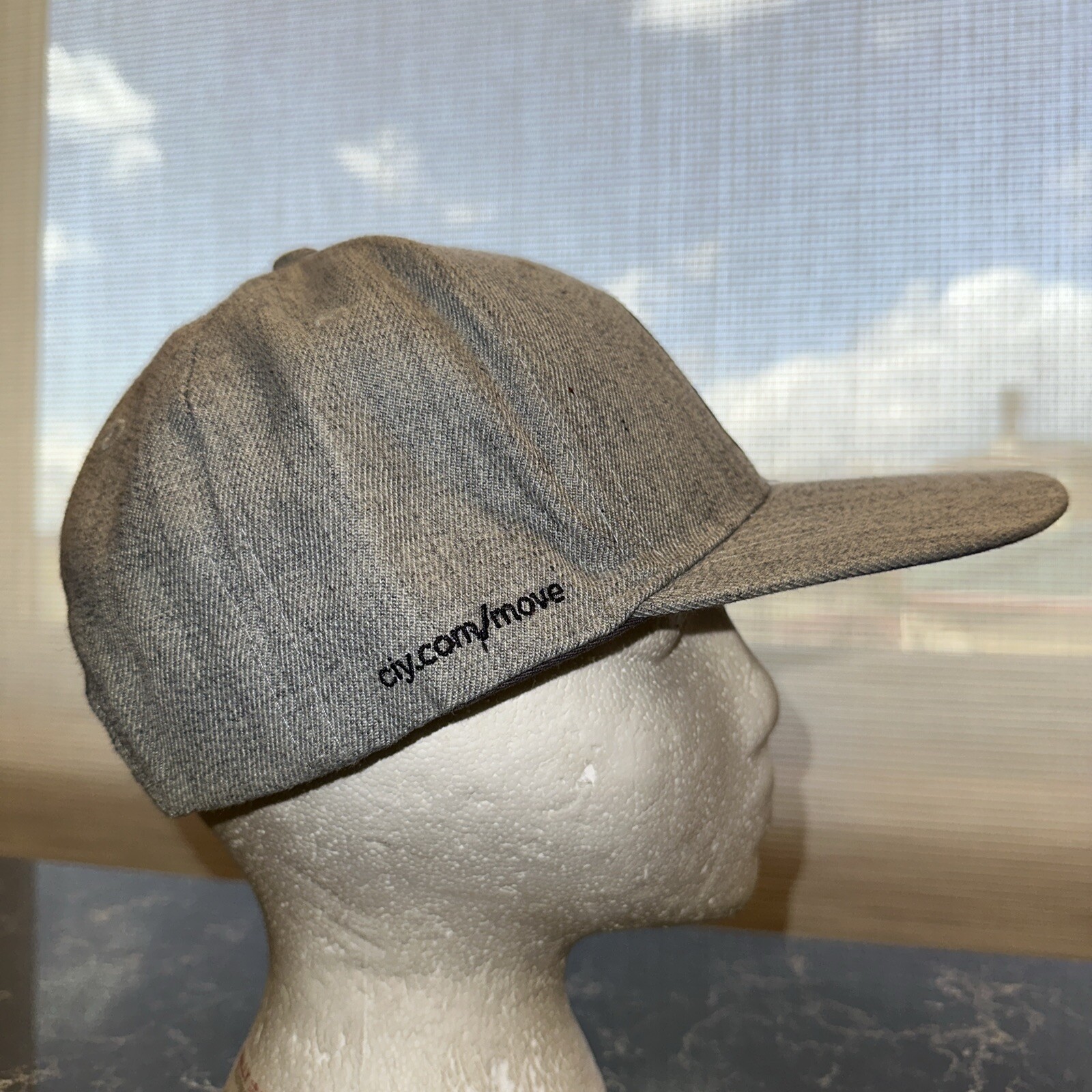 CIY.Com/Move Black Letter Logo on Heather Light Gray Hat Cap Snapback Snapback