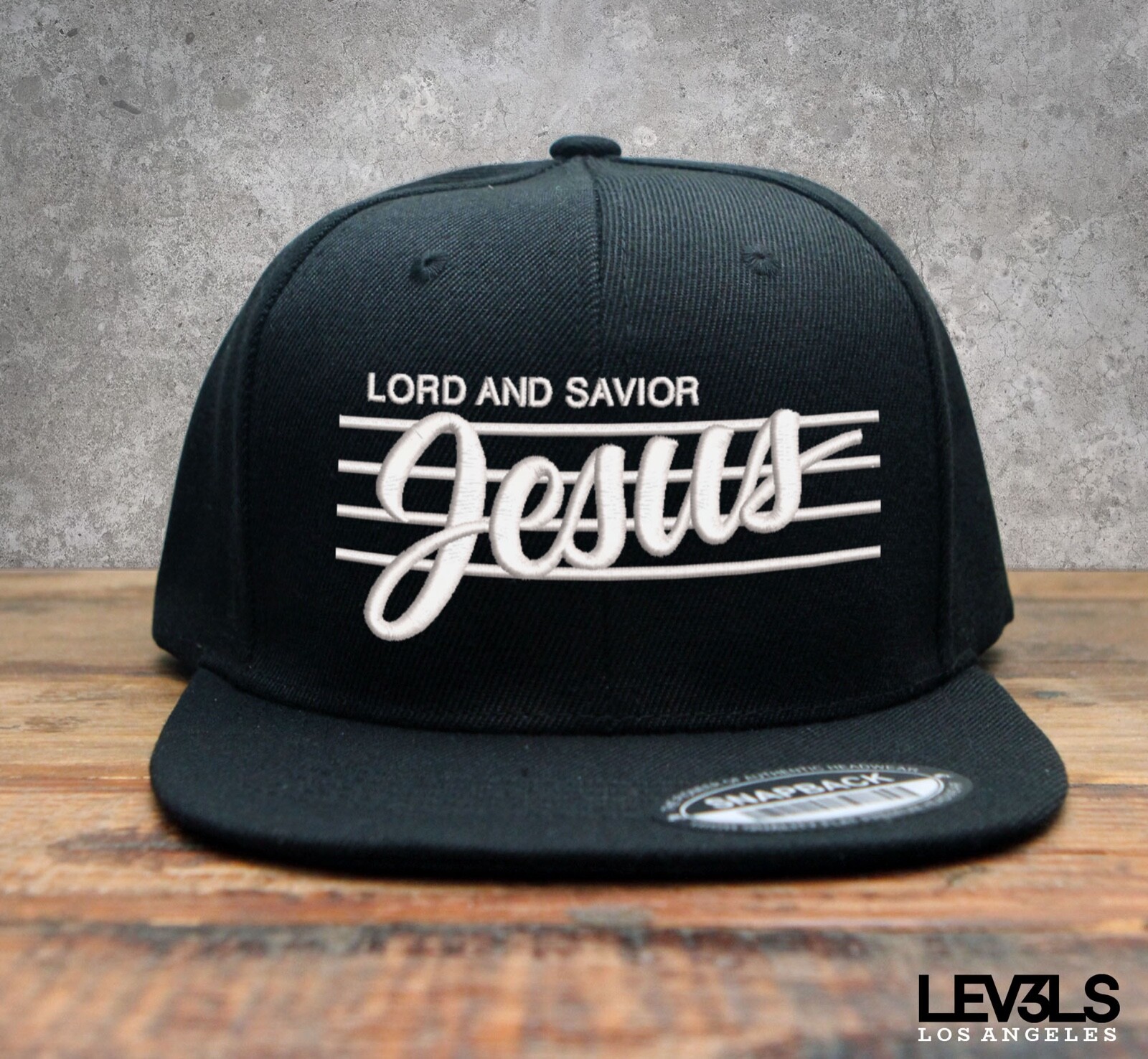 RETRO JESUS LORD AND SAVIOR SNAPBACK BASEBALL CAP  CHRISTIAN CROSS JESUS SAVES