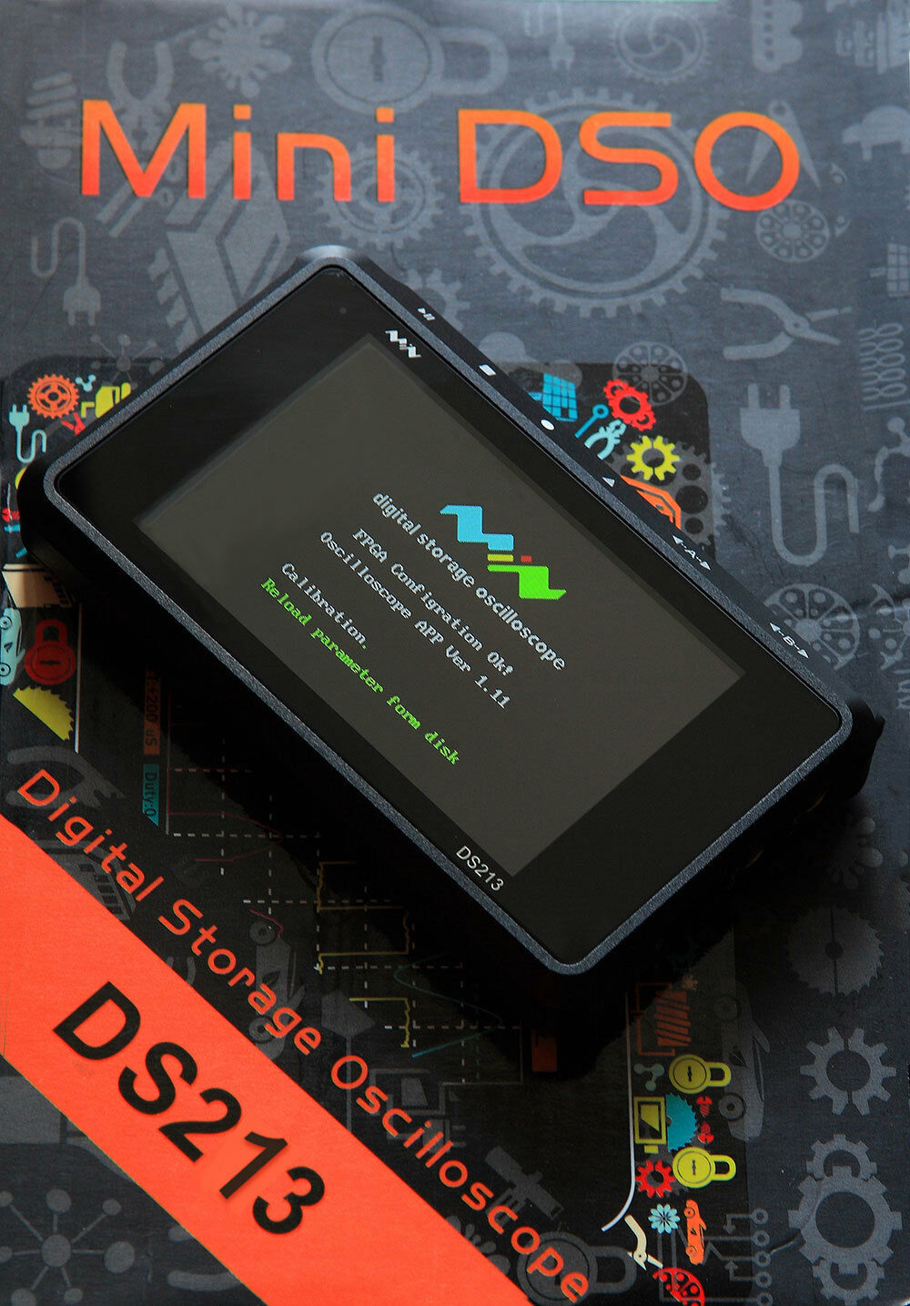 Miniware DS213 Pocket Sized Handheld "5-track, 4-wave line" Digital Oscilloscope
