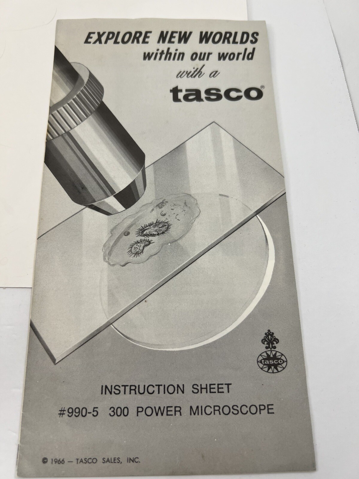 VINTAGE MICROSCOPE TASCO JAPAN 300 XM 990-5 Junior