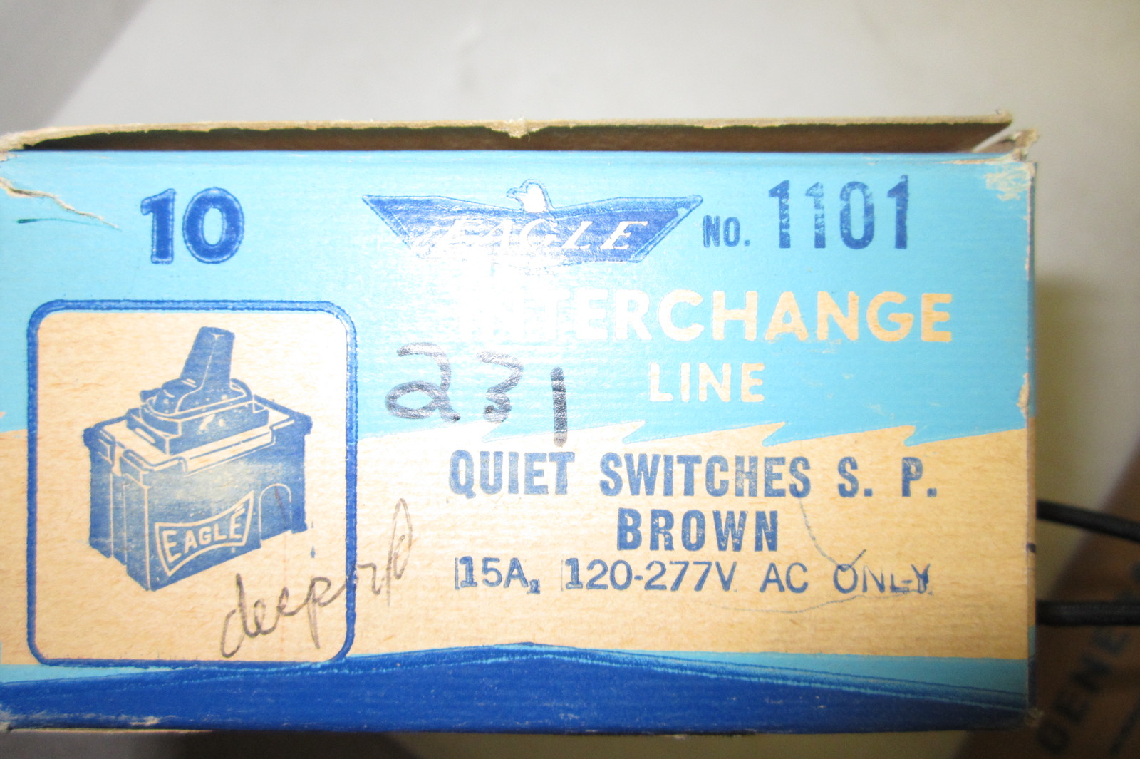 NEW EAGLE 1101 QUIET SWITCHES BOX OF 10