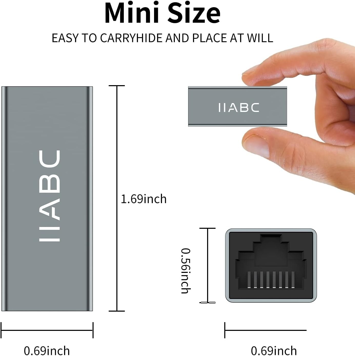 RJ45 Ethernet Coupler 3 Pack - In Line for Cat7/Cat6/Cat5e/Cat5...