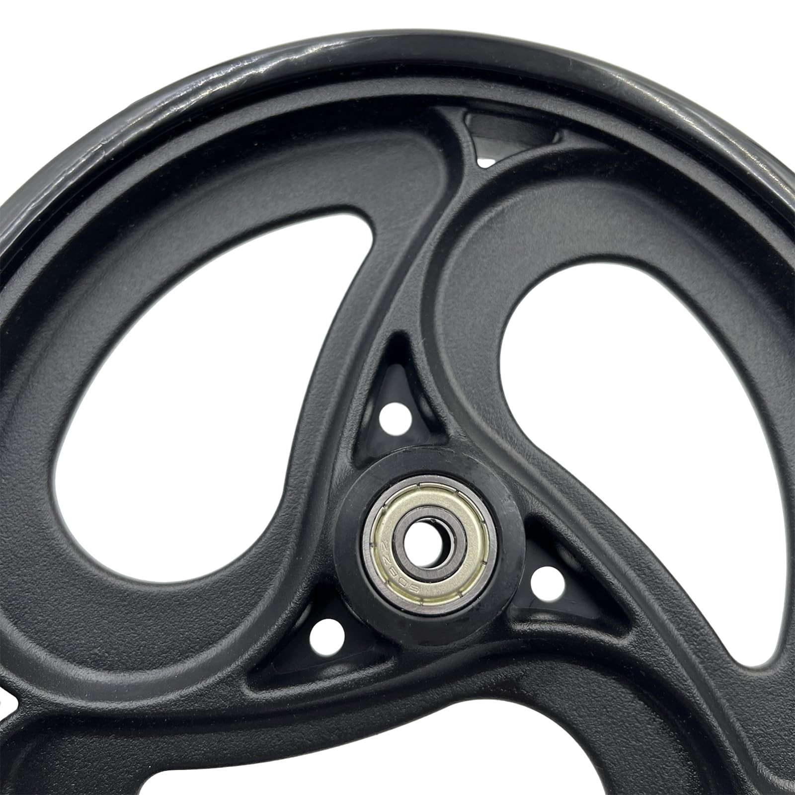Yuqim 2 Pcs 8" Replacement Wheels for Rollator Walker & 8 Inch, Black
