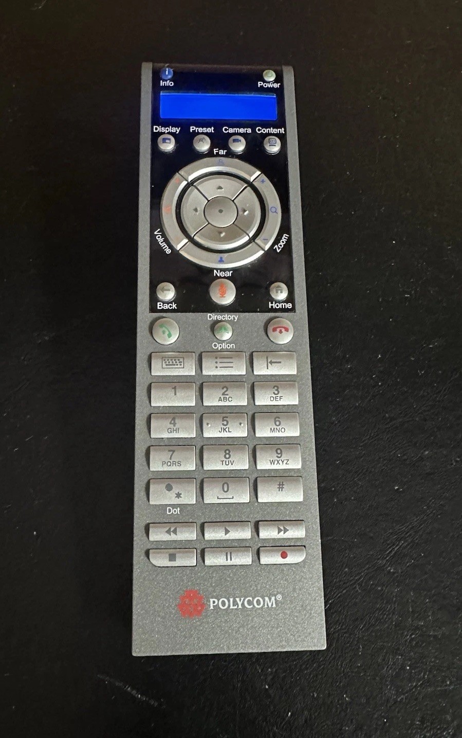 Polycom HDX Series Video Conference Remote For 6000 7000 8000 9000 NO BATTERIES