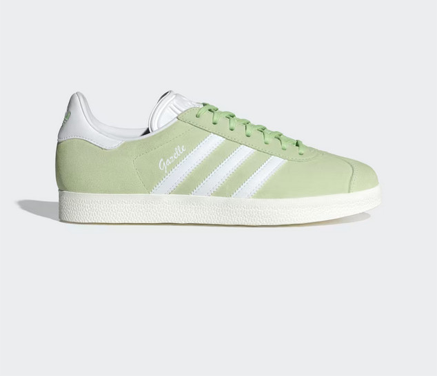 Adidas Gazelle Originals Matcha Green White IE0442 Womens Casual Sneakers