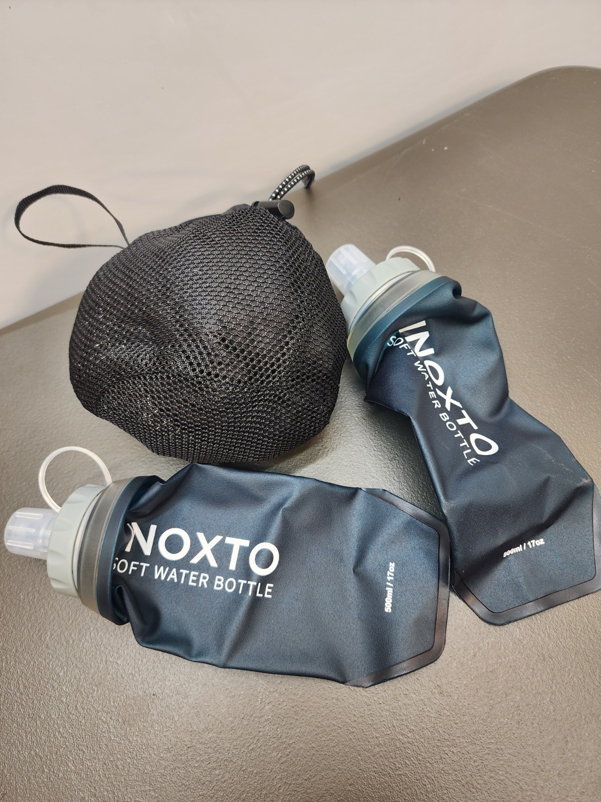 Backpack With Hydration 2 Bottles Black Compact