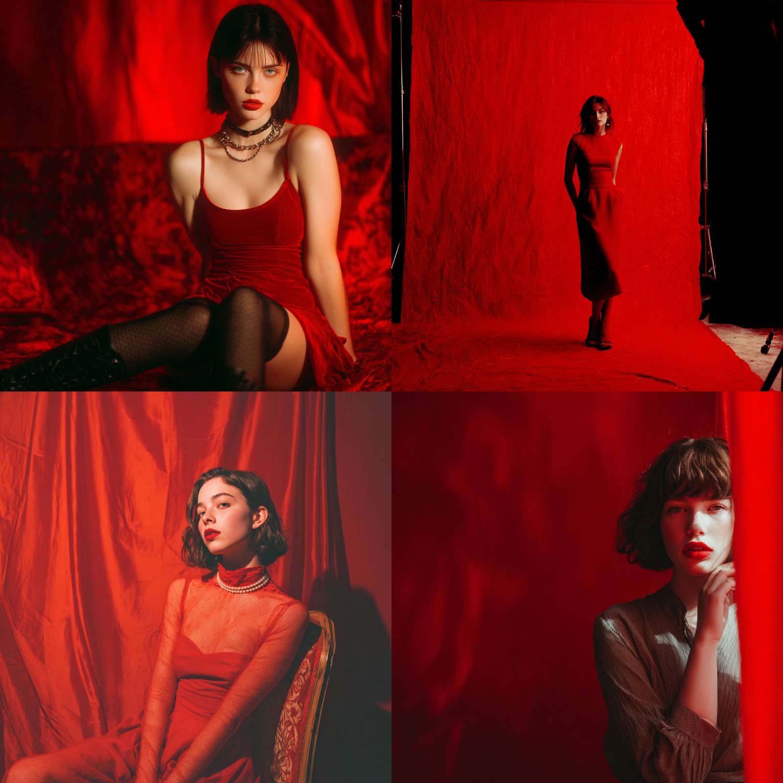 Red backdrop