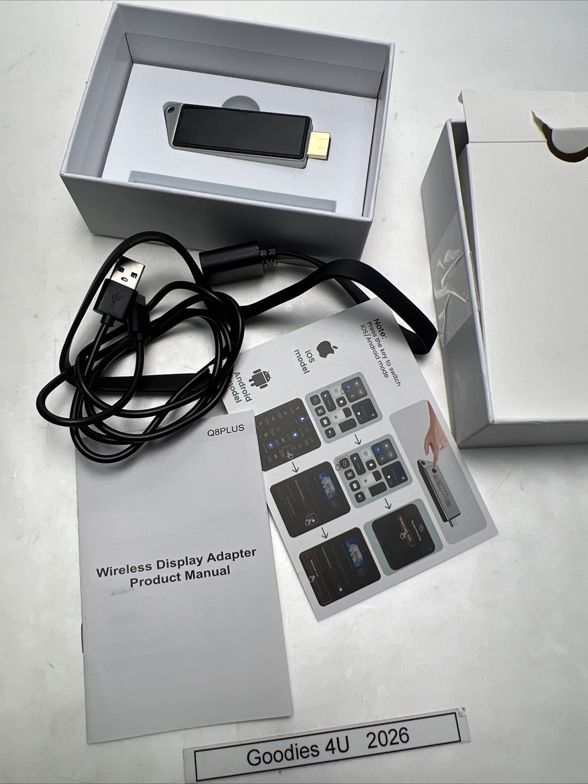 Wireless HDMI Display Dongle Adapter, Portable Transmitter, Streaming Media Read