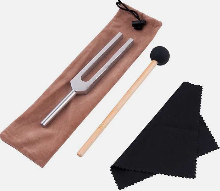 528HZ Tuning Fork & Rubber Mallet,Aluminum Medical Chakra Hammer Ball Diagnostic