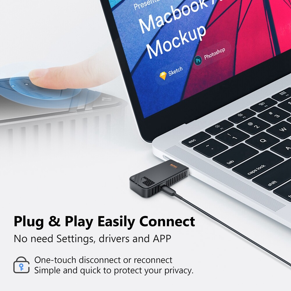 Wireless HDMI Video Transmitter Receiver Extender Share for Phone Laptop To TV