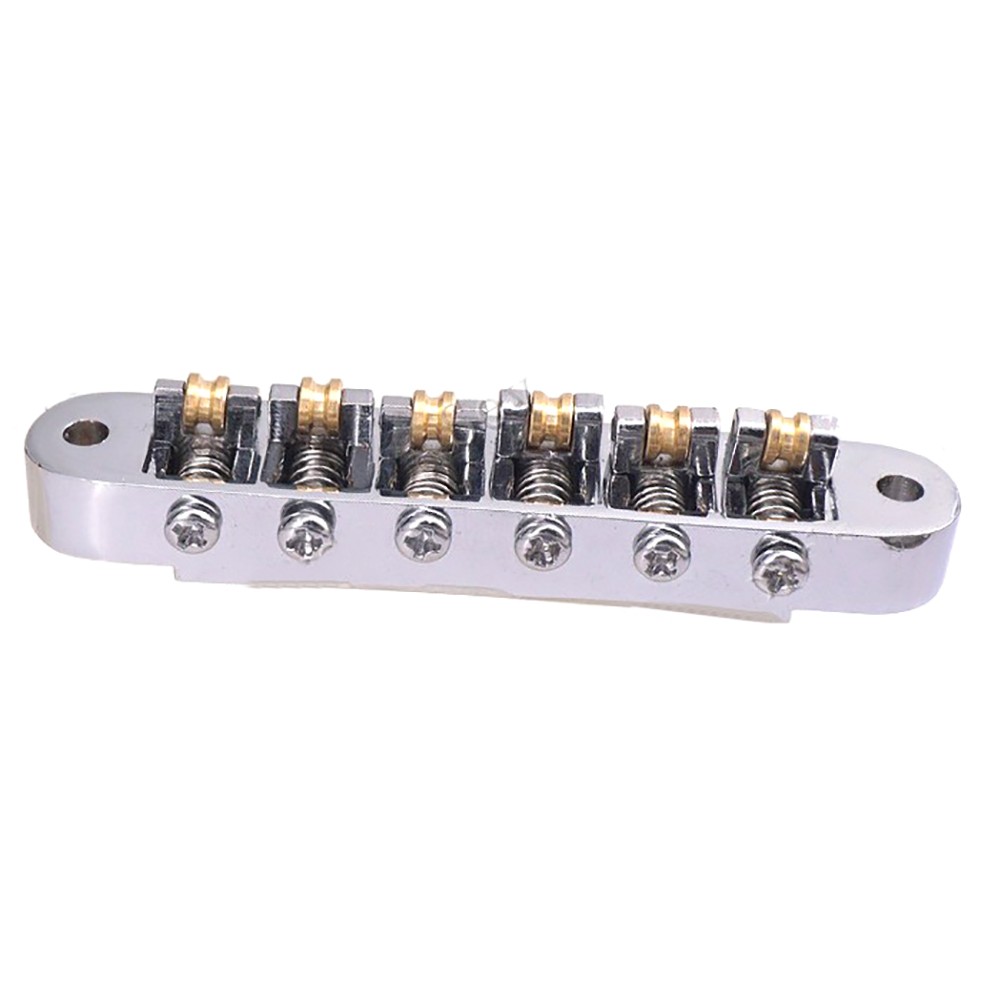 6-in-1 Roller Bridge Tremolo Saddles W/ Two Posts For LP EPI Electric Guitar G