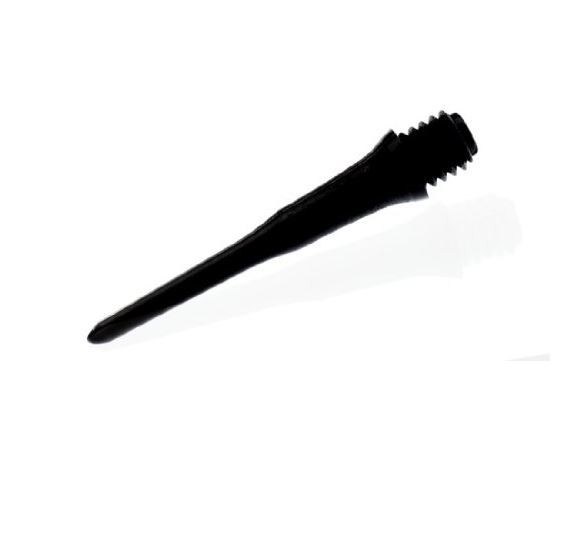 L-Style Lip Point Dart Tips Black 50 Pieces